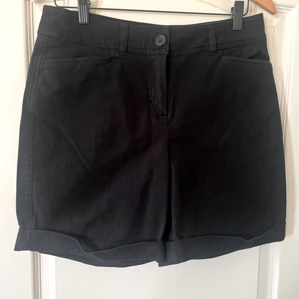 Jones New York Black Stretch Sport Shorts women’s size 8